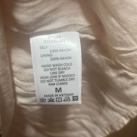 SMOCKED WAIST DITSY FLORAL TASSEL BOHO MINI DRESS SIZE M - Picture 10 of 10